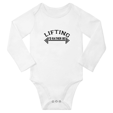 I d Rather Be Lifting Funny Baby Long Sleeve Bodysuit Boy Girl Unisex (White 18-24M)
I d Rather Be Lifting Funny Baby Long Sleeve Bodysuit Boy Girl Unisex (White 18-24M)