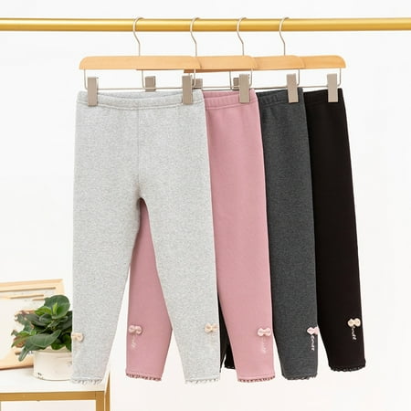 Jinhomg Winter Warm Leggings for Baby Girls Comfortable Ankle Length Cotton Pants Elastic Waist Bottoms with Bow Tie Deals of The Day Dark Gray 160
Jinhomg Winter Warm Leggings for Baby Girls Comfortable Ankle Length Cotton Pants Elastic Waist Bottoms with Bow Tie Deals of The Day Dark Gray 160