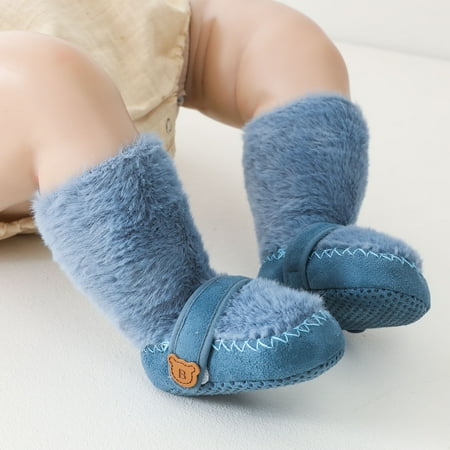 UMfun Toddler Boys Girls Solid Color Cartoon Dog Socks Keep Warm Plush Kids Soft Non-slip Indoor Toddler Shoes Socks Blue 12-18 Months
UMfun Toddler Boys Girls Solid Color Cartoon Dog Socks Keep Warm Plush Kids Soft Non-slip Indoor Toddler Shoes Socks Blue 12-18 Months