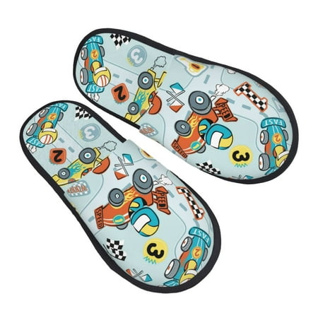 Balery Cartoon Car Racing Slient Indoor Furry Fleece Comfort House Shoes Soft Non-Slip Home Shoes Cotton Slippers House Slippers-- Medium
Balery Cartoon Car Racing Slient Indoor Furry Fleece Comfort House Shoes Soft Non-Slip Home Shoes Cotton Slippers House Slippers-- Medium