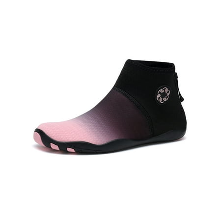 Rotosw Womens Mens Aqua Socks Quick Dry Beach Shoe Slip On Water Shoes Back Zipper Barefoot Flats Exercise Comfort Pink 8.5
Rotosw Womens Mens Aqua Socks Quick Dry Beach Shoe Slip On Water Shoes Back Zipper Barefoot Flats Exercise Comfort Pink 8.5