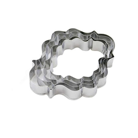 4pcs/set Stainless Steel Flower Cutter Cake Decoration Floral Petal Mold Fondant Sugarcraft Baking Moulds