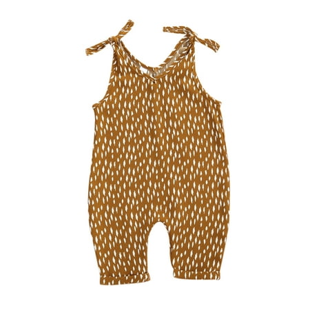 jaweiw Baby Girls Summer Sleeveless Romper V-neck Lace-up Irregular Dots Print Jumpsuit Kids Casual Cute One-piece Clothes
jaweiw Baby Girls Summer Sleeveless Romper V-neck Lace-up Irregular Dots Print Jumpsuit Kids Casual Cute One-piece Clothes