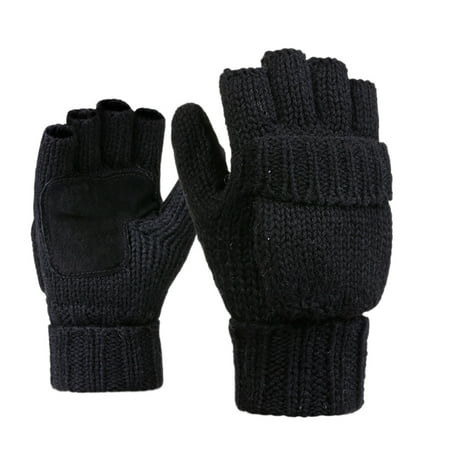 Sofullue Unisex Wool Gloves Mittens Winter Warm Knitted Convertible Mittens Flap Cover
Sofullue Unisex Wool Gloves Mittens Winter Warm Knitted Convertible Mittens Flap Cover