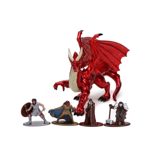 Jada Toys Nano METALFIGS Dungeons & Dragons Deluxe Pack, Die-Cast Collectible Figures