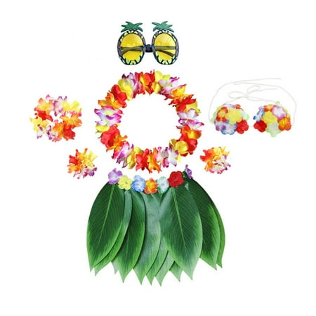 1 Set Hawaiian Party Colored Costume Set Artificial Leaf Grass Skirt Bracelets Headband Plastic Bra Pineapple Glasses Set Tropical Beach Luau Party Fancy Supplies for Kids
1 Set Hawaiian Party Colored Costume Set Artificial Leaf Grass Skirt Bracelets Headband Plastic Bra Pineapple Glasses Set Tropical Beach Luau Party Fancy Supplies for Kids