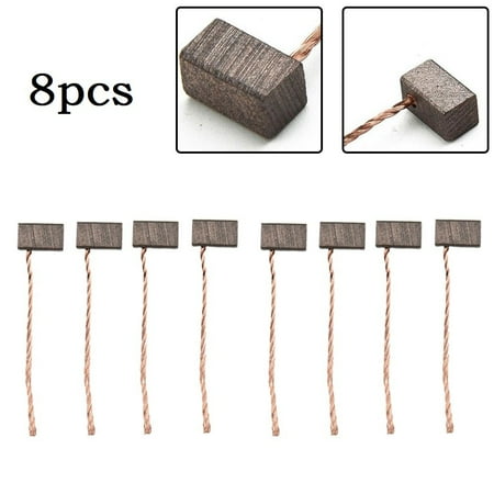 8pcs Carbon Brush 6x6x10mm For Blower Motor Fan Motor Windshield Wiper Motor