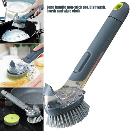 HXAZGSJA Dish Brush with Soap Dispenser Pot Scrubber Sink Pan Brush Kitchen Tools Kit
HXAZGSJA Dish Brush with Soap Dispenser Pot Scrubber Sink Pan Brush Kitchen Tools Kit