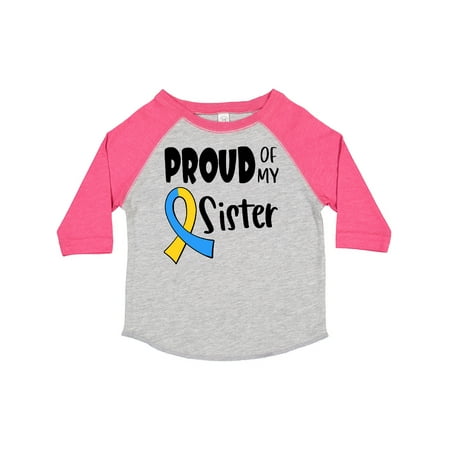 Inktastic Proud of My Sister Down Syndrome Awareness Gift Toddler Boy or Toddler Girl T-Shirt
Inktastic Proud of My Sister Down Syndrome Awareness Gift Toddler Boy or Toddler Girl T-Shirt
