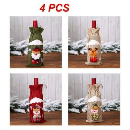 1~10PCS Wine Bottle Cover Cloth Perfect Size Christmas Bottle Covers Durable Dress Up Diy Champagne Bottle Bag Cute
1~10PCS Wine Bottle Cover Cloth Perfect Size Christmas Bottle Covers Durable Dress Up Diy Champagne Bottle Bag Cute