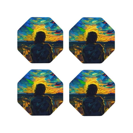 Drink Coasters Set of 4 Abstract Starry Sky Leather Coasters for Coffee Table Protector Heat Resistant Cute Coasters for Home Decor Housewarming Gifts Bar Kitchen 4 Inch Octagon
Drink Coasters Set of 4 Abstract Starry Sky Leather Coasters for Coffee Table Protector Heat Resistant Cute Coasters for Home Decor Housewarming Gifts Bar Kitchen 4 Inch Octagon