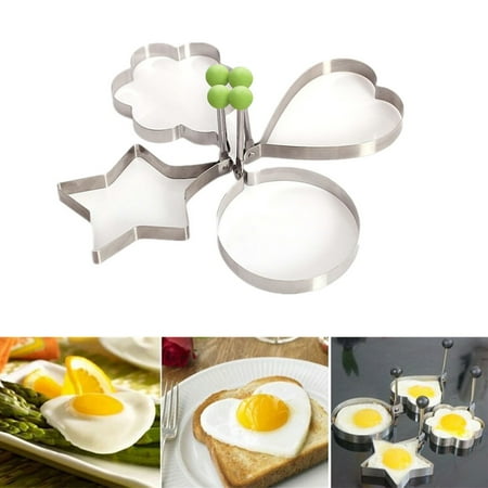 4pcs Stainless Steel Love Heart /Round /Pentagram Star /Plum Flower Shaped Pancake Egg Frying Molds Moulds (Silver)
4pcs Stainless Steel Love Heart /Round /Pentagram Star /Plum Flower Shaped Pancake Egg Frying Molds Moulds (Silver)