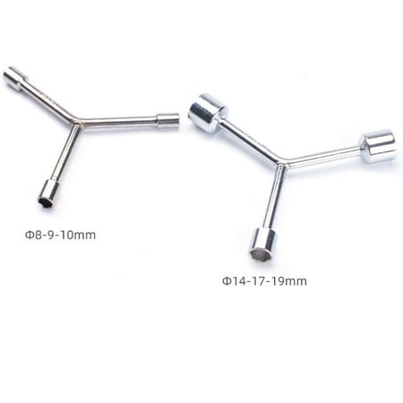 2PCS Household Triangular Socket Wrench Hex Three-prong Bicycle Repair Tool