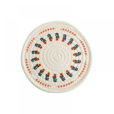 Round Placemats Table Mats Cotton Woven Heat Proof Washable Circle Kitchen Placemats for Table Dinner Wedding Home Decoration
Round Placemats Table Mats Cotton Woven Heat Proof Washable Circle Kitchen Placemats for Table Dinner Wedding Home Decoration