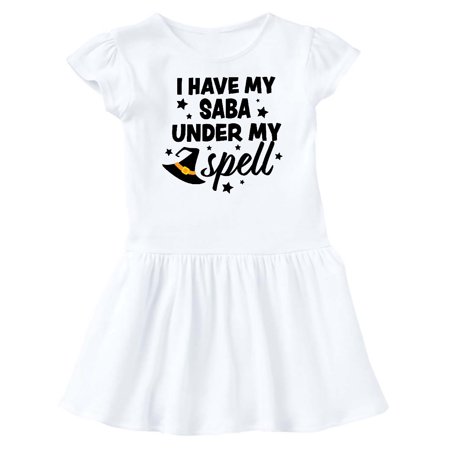 Inktastic I Have My Saba Under My Spell with Cute Witch Hat Gift Baby Girl Dress 
Inktastic I Have My Saba Under My Spell with Cute Witch Hat Gift Baby Girl Dress