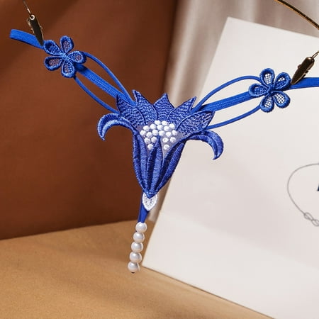 HWRETIE Women Brief Women s Lace Low Waist Hollow Pearl Sexy Hot Sexy Flower Thong Sexy Underpant Rollbacks Blue 4(One Size)
HWRETIE Women Brief Women s Lace Low Waist Hollow Pearl Sexy Hot Sexy Flower Thong Sexy Underpant Rollbacks Blue 4(One Size)