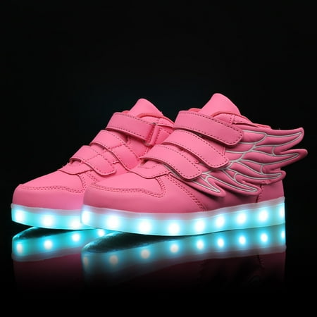 Boys And Girls Casual Colorful Light Sneakers With USB Charging Wing Decorative Hook And Loop Fastener Skate Shoes For Spring
Boys And Girls Casual Colorful Light Sneakers With USB Charging Wing Decorative Hook And Loop Fastener Skate Shoes For Spring