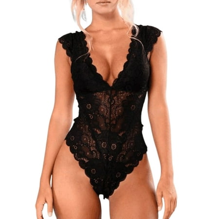 Abtel Ladies Lingerie Floral Babydoll Lace Sexy Bodysuit Deep V Women Teddy Hollow Out Solid Color Black L
Abtel Ladies Lingerie Floral Babydoll Lace Sexy Bodysuit Deep V Women Teddy Hollow Out Solid Color Black L