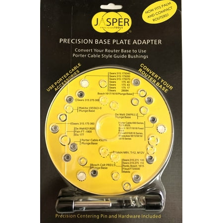 Router Base Plate with Centering Pin