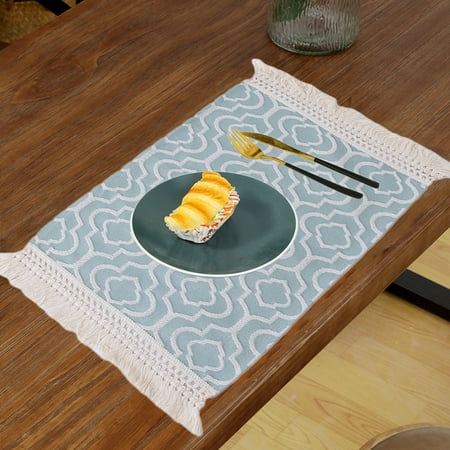 Akmoler Thick Cotton and Linen Placemats with Tassels Combining Beauty and Practicality for Insulation on Dining Tables While Enhancing Decor Akmoler polyester Green
Akmoler Thick Cotton and Linen Placemats with Tassels Combining Beauty and Practicality for Insulation on Dining Tables While Enhancing Decor Akmoler polyester Green