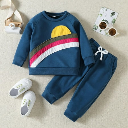Hbdhejl Outfit Set For Girls Boys Toddler Long Sleeve Rainbow Pullover T Shirt Sweatshirt Tops Pants Outfits 6-12 Months
Hbdhejl Outfit Set For Girls Boys Toddler Long Sleeve Rainbow Pullover T Shirt Sweatshirt Tops Pants Outfits 6-12 Months