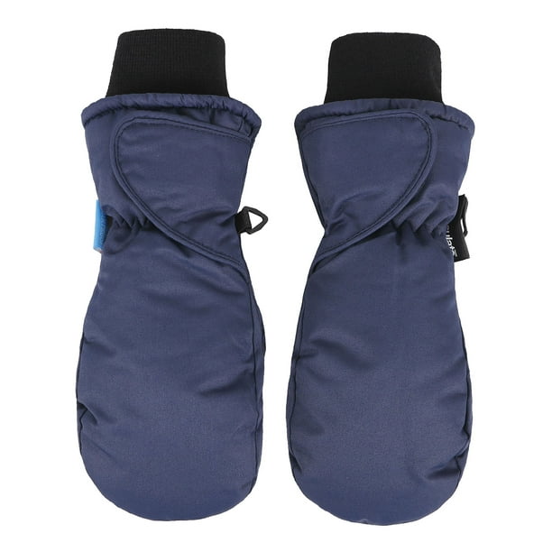 Children's Snow Sports 3M Thinsulate Waterproof Winter Ski Mittens,S,Navy