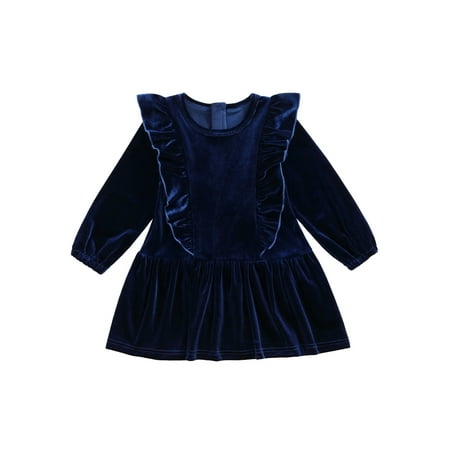 Nokpsedcb Toddler Infant Baby Girls Long Sleeve Solid Color Velvet O-Neck A-line Short Dress Navy Blue 2-3 Years
Nokpsedcb Toddler Infant Baby Girls Long Sleeve Solid Color Velvet O-Neck A-line Short Dress Navy Blue 2-3 Years