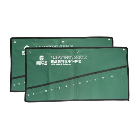 Uxcell Wrench Organizer 14 Pockets 25.6 x 13.8 Canvas Roll Up Pouch Tool Bag Holder with Metric Labels 2 Packs
Uxcell Wrench Organizer 14 Pockets 25.6 x 13.8 Canvas Roll Up Pouch Tool Bag Holder with Metric Labels 2 Packs