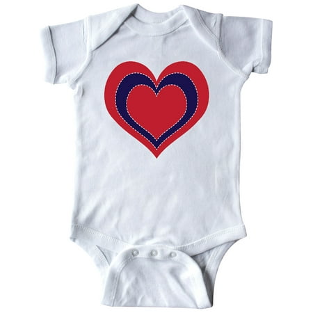 Inktastic 4th of July Holiday USA Heart Gift Baby Girl Bodysuit