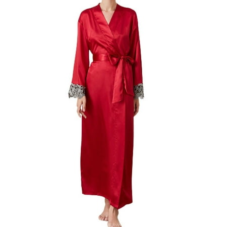 Homgro Women s Long Sleeve Robe Bath Pjs Soft Lightweight Long Winter House Satin Silky Sleeping Bathrobe Red Small
Homgro Women s Long Sleeve Robe Bath Pjs Soft Lightweight Long Winter House Satin Silky Sleeping Bathrobe Red Small