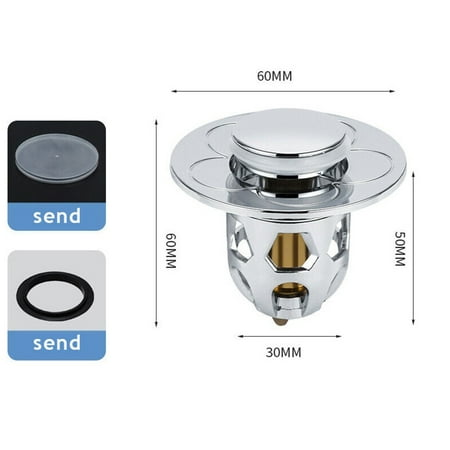 GLFILL Sink Strainer Plug Stopper Bath Wash Basin Core Bounce Pop-Up Drain Filter Tool
GLFILL Sink Strainer Plug Stopper Bath Wash Basin Core Bounce Pop-Up Drain Filter Tool