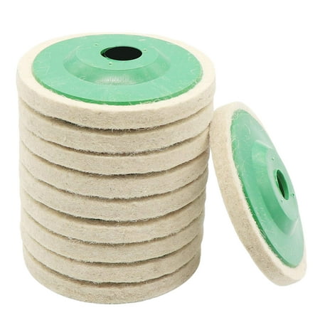 Aibecy 10Pcs 4 Inch Round Wool Felt Disc Wheel Pads for 100mm Angle Grinder Buffing Polishing
Aibecy 10Pcs 4 Inch Round Wool Felt Disc Wheel Pads for 100mm Angle Grinder Buffing Polishing