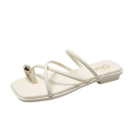 Summer Saving Clearance! Kukoosong Flat Sandals for Women Summer Womens Shoes Fashion Metal Buckle Flat Roman Clip Toe Casual Women s Sandals Beige 41
Summer Saving Clearance! Kukoosong Flat Sandals for Women Summer Womens Shoes Fashion Metal Buckle Flat Roman Clip Toe Casual Women s Sandals Beige 41