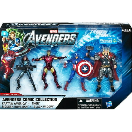 Marvel Comic Series Avengers Comic Collection Action Figure 4-Pack (Set #1)