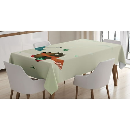Hedgehog Tablecloth A Baby Animal with Scarf Trying to Catch Her Umbrella on a Windy and Rainy Day Rectangular Table Cover for Dining Room Kitchen 60 X 90 Inches Multicolor by Ambesonne
Hedgehog Tablecloth A Baby Animal with Scarf Trying to Catch Her Umbrella on a Windy and Rainy Day Rectangular Table Cover for Dining Room Kitchen 60 X 90 Inches Multicolor by Ambesonne