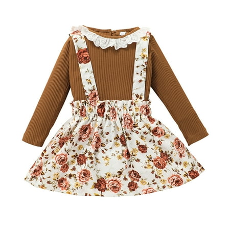 Spring Baby Boy Girl Clothes Set Toddler Baby Girls Top+Floral Suspender Skirts Overalls Dress Outfits Set
Spring Baby Boy Girl Clothes Set Toddler Baby Girls Top+Floral Suspender Skirts Overalls Dress Outfits Set