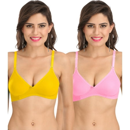 Ossirrio Women s Everyday Non Padded Non Wired 3/4th Coverage T-Shirt Bra with Free Transparent Strap Pink Yellow
Ossirrio Women s Everyday Non Padded Non Wired 3/4th Coverage T-Shirt Bra with Free Transparent Strap Pink Yellow