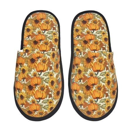 Yiaed Pumpkins And Sunflowers A Print Unisex House Slippers Slip on Warm Shoes Indoor Outdoor with Anti-slip sole-Large
Yiaed Pumpkins And Sunflowers A Print Unisex House Slippers Slip on Warm Shoes Indoor Outdoor with Anti-slip sole-Large