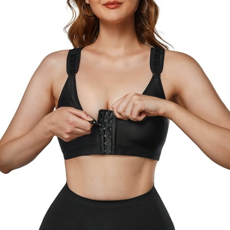 Molutan Women Post Surgical Bra Front Closure Zip Hooks Sports Bras Racerback Support Wirefree Adjustable Straps(Black S)
Molutan Women Post Surgical Bra Front Closure Zip Hooks Sports Bras Racerback Support Wirefree Adjustable Straps(Black S)