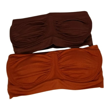 Breezies Sz XL One Size 2 Set Seamless Underwire Bandeau Bras Brown A395478 Regular Size
Breezies Sz XL One Size 2 Set Seamless Underwire Bandeau Bras Brown A395478 Regular Size