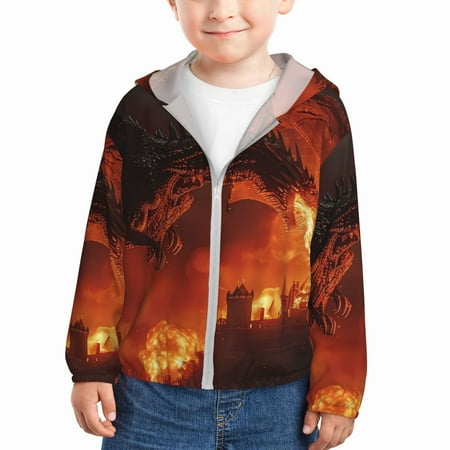 Goofa Fiery Dragons Castle Attack Printed Kids Zip-Up Hoodie Girls Boys UPF50+ Sun Protection Jacket Hooded Cooling Shirt-2 Years
Goofa Fiery Dragons Castle Attack Printed Kids Zip-Up Hoodie Girls Boys UPF50+ Sun Protection Jacket Hooded Cooling Shirt-2 Years