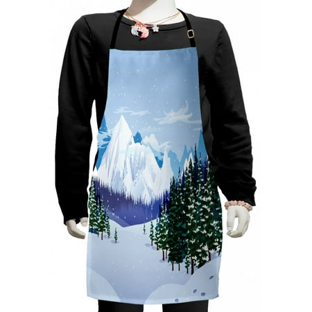 Winter Kids Apron Graphical Silhouette of a Snowy View with Trees and Mountains Snowflakes Boys Girls Apron Bib with Adjustable Ties for Cooking Baking Painting Multicolor by Ambesonne
Winter Kids Apron Graphical Silhouette of a Snowy View with Trees and Mountains Snowflakes Boys Girls Apron Bib with Adjustable Ties for Cooking Baking Painting Multicolor by Ambesonne