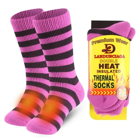 LANDUNCIAGA Boot Socks for Women Thermal Warm Heated Socks Winter Cozy Fuzzy Socks Insulated from Cold Weather(Medium Pink and Black)
LANDUNCIAGA Boot Socks for Women Thermal Warm Heated Socks Winter Cozy Fuzzy Socks Insulated from Cold Weather(Medium Pink and Black)