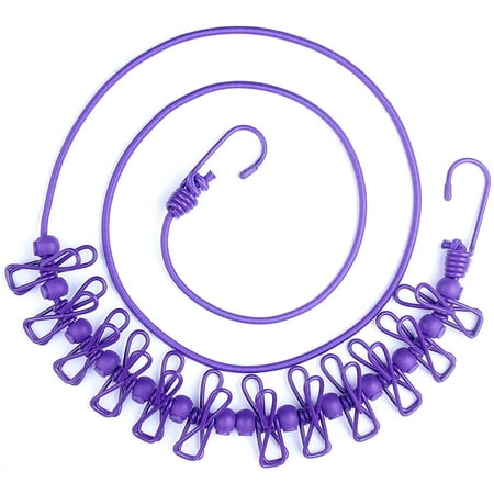Portable Clothesline with 12 Clothespins Travel Retractable Clothesline Wind-Proof Clothes Drying Line for Camping Hotel Indoor & Outdoor
Portable Clothesline with 12 Clothespins Travel Retractable Clothesline Wind-Proof Clothes Drying Line for Camping Hotel Indoor & Outdoor