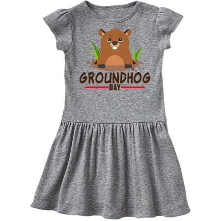 Inktastic Groundhog Day with Cute Groundhog Illustration Gift Toddler Girl Dress 
Inktastic Groundhog Day with Cute Groundhog Illustration Gift Toddler Girl Dress