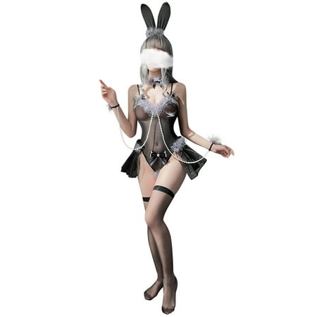Aoochasliy Deals Christmas Lingerie for Women Plush Mesh Rabbit Cosplay Babydoll Underwear Bodysuit Stockings Headband Sleepwear Suit
Aoochasliy Deals Christmas Lingerie for Women Plush Mesh Rabbit Cosplay Babydoll Underwear Bodysuit Stockings Headband Sleepwear Suit