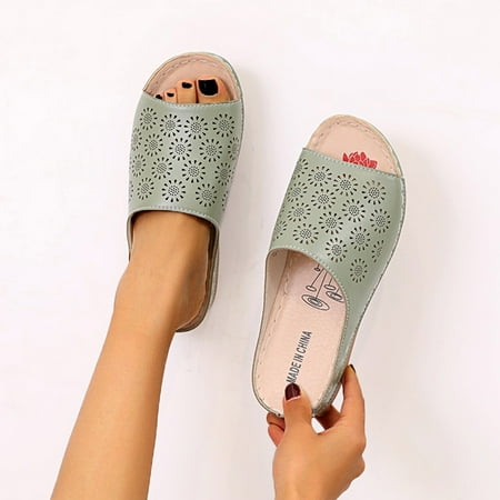 PEASKJP Slippers Women Summer Womens Flip Flops Women Round Toe Flip Flops Open Toe Flowers Summer Shoes Soft Insole for Arch Support Green 8.5
PEASKJP Slippers Women Summer Womens Flip Flops Women Round Toe Flip Flops Open Toe Flowers Summer Shoes Soft Insole for Arch Support Green 8.5