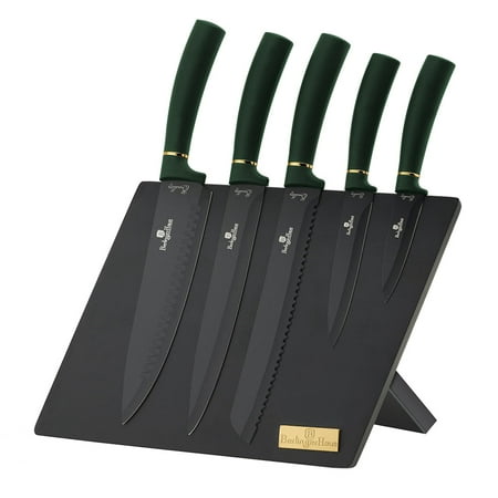 Knife Set With Magnetic Hanger 6-Piece with Steel Blades by Berlinger Haus
Knife Set With Magnetic Hanger 6-Piece with Steel Blades by Berlinger Haus