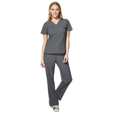 WonderWink W123 Women s Basic V-Neck Top & Drawstring Pant Scrub Set