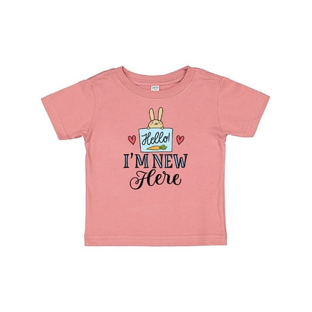 Inktastic Baby Bunny Rabbit I m New Here Gift Baby Boy or Baby Girl T-Shirt
